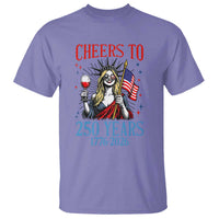 Funny Patriotic Statue Of Liberty T Shirt Cheers To 250 Years