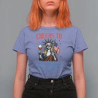 Funny Patriotic Statue Of Liberty T Shirt For Women Cheers To 250 Years