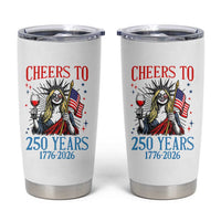 Funny Patriotic Statue Of Liberty Tumbler Cup Cheers To 250 Years