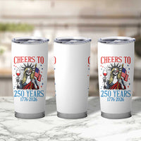 Funny Patriotic Statue Of Liberty Tumbler Cup Cheers To 250 Years
