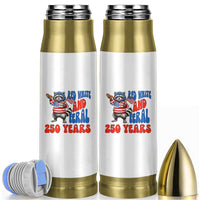Funny Patriotic Raccoon Bullet Tumbler Red White And Feral 250 Years