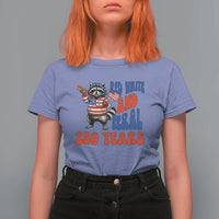 Funny Patriotic Raccoon T Shirt For Women Red White And Feral 250 Years