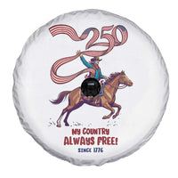 Funny Patriotic Cowboy Spare Tire Cover My Country Always Free USA Pride