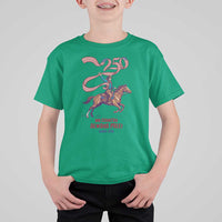 Funny Patriotic Cowboy T Shirt For Kid My Country Always Free USA Pride