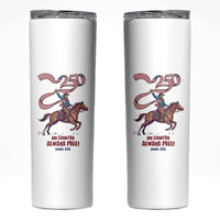 Funny Patriotic Cowboy Skinny Tumbler My Country Always Free USA Pride