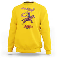 Funny Patriotic Cowboy Sweatshirt My Country Always Free USA Pride