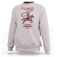 Funny Patriotic Cowboy Sweatshirt My Country Always Free USA Pride