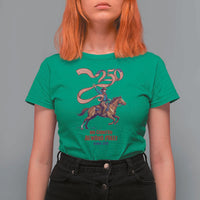 Funny Patriotic Cowboy T Shirt For Women My Country Always Free USA Pride
