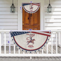 Funny Cowboy Patriotic Fan Flag My Country Always Free USA Pride