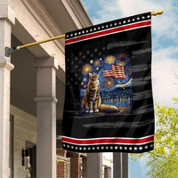 Patriotic Starry Night Cat Garden Flag Cat Lover Gift
