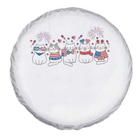 Patriotic Cat Lover Gift Spare Tire Cover America 250 Anniversary