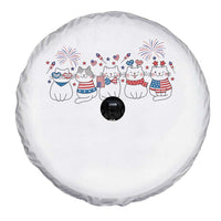 Patriotic Cat Lover Gift Spare Tire Cover America 250 Anniversary