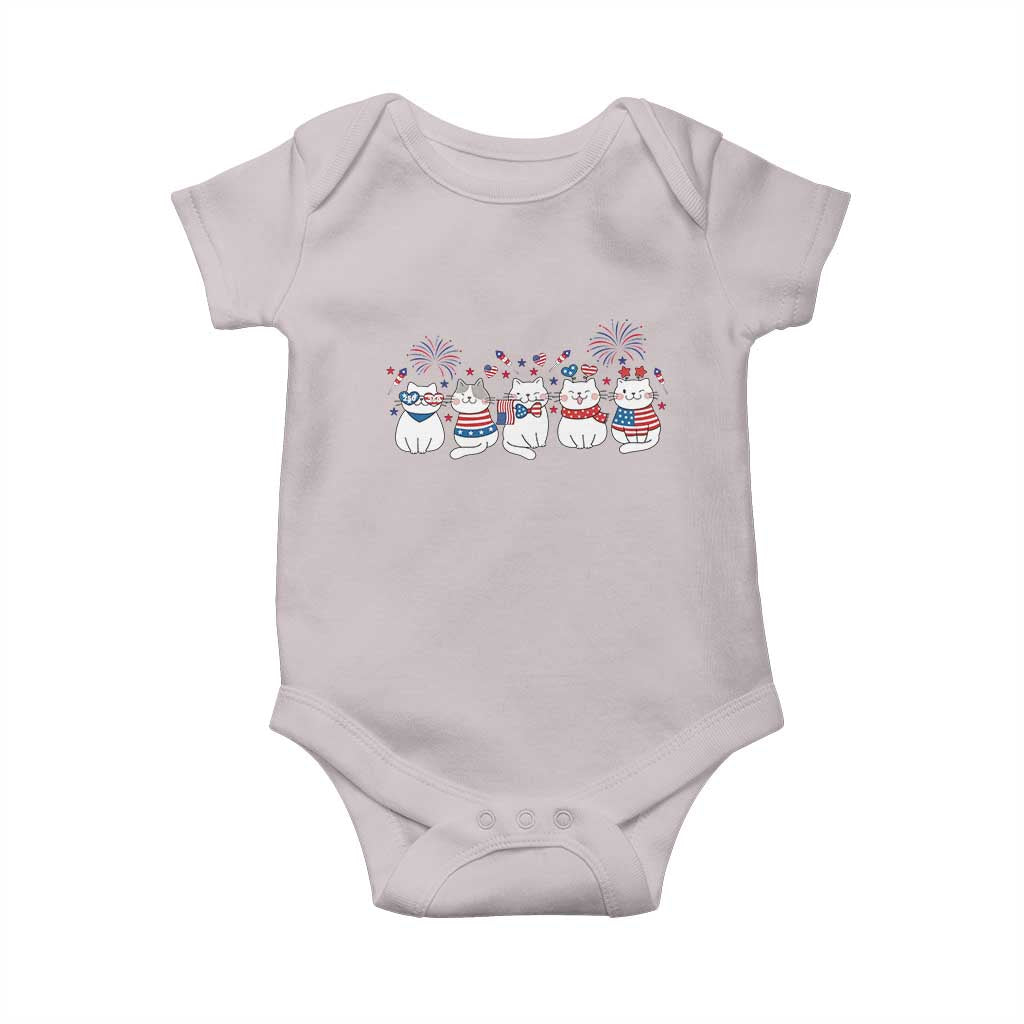 Patriotic Cat Lover Gift Baby Onesie America 250 Anniversary