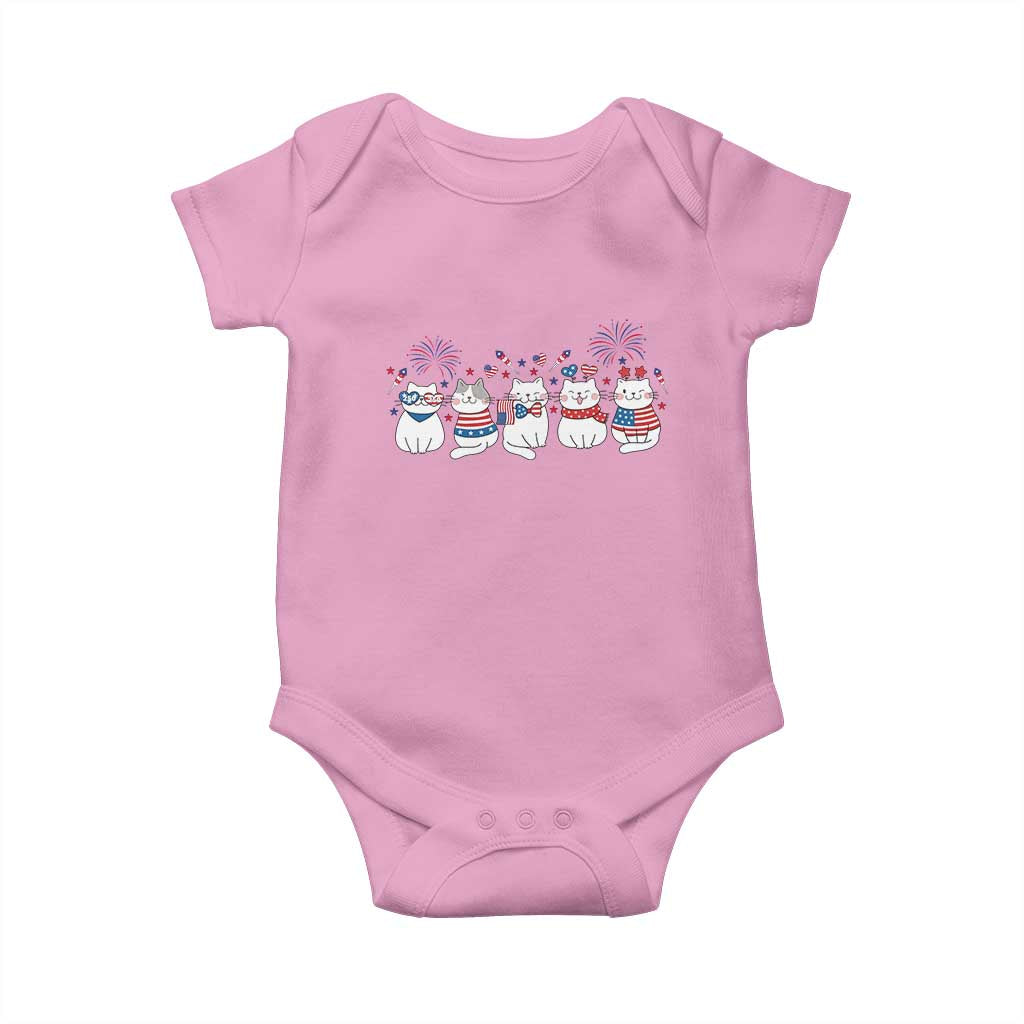 Patriotic Cat Lover Gift Baby Onesie America 250 Anniversary