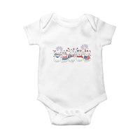 Patriotic Cat Lover Gift Baby Onesie America 250 Anniversary