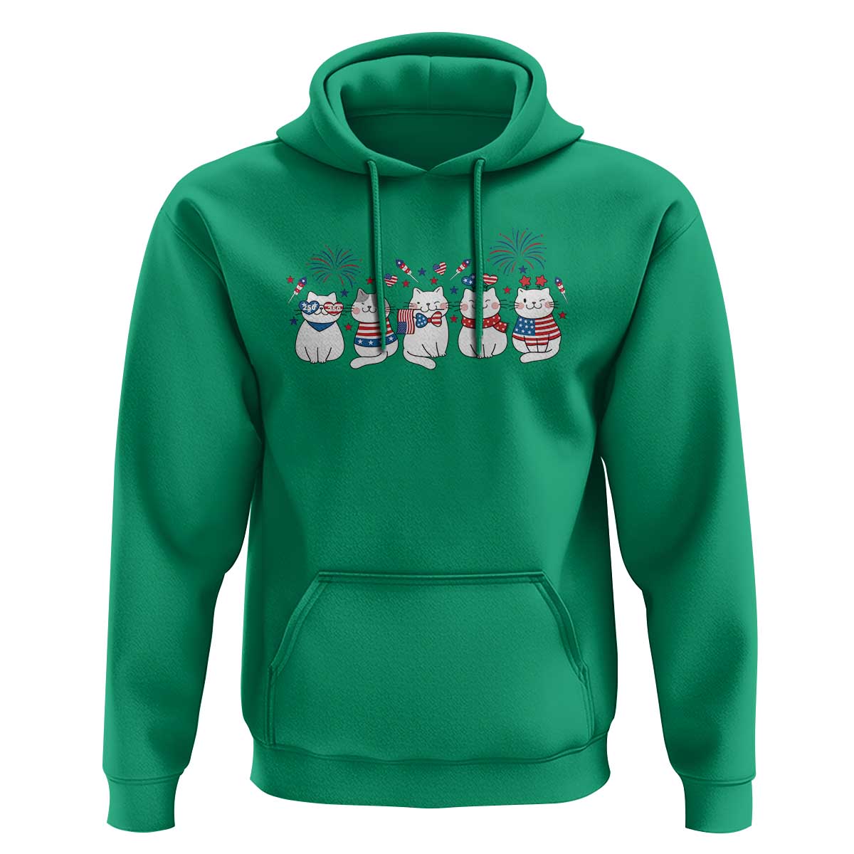 Patriotic Cat Lover Gift Hoodie America 250 Anniversary