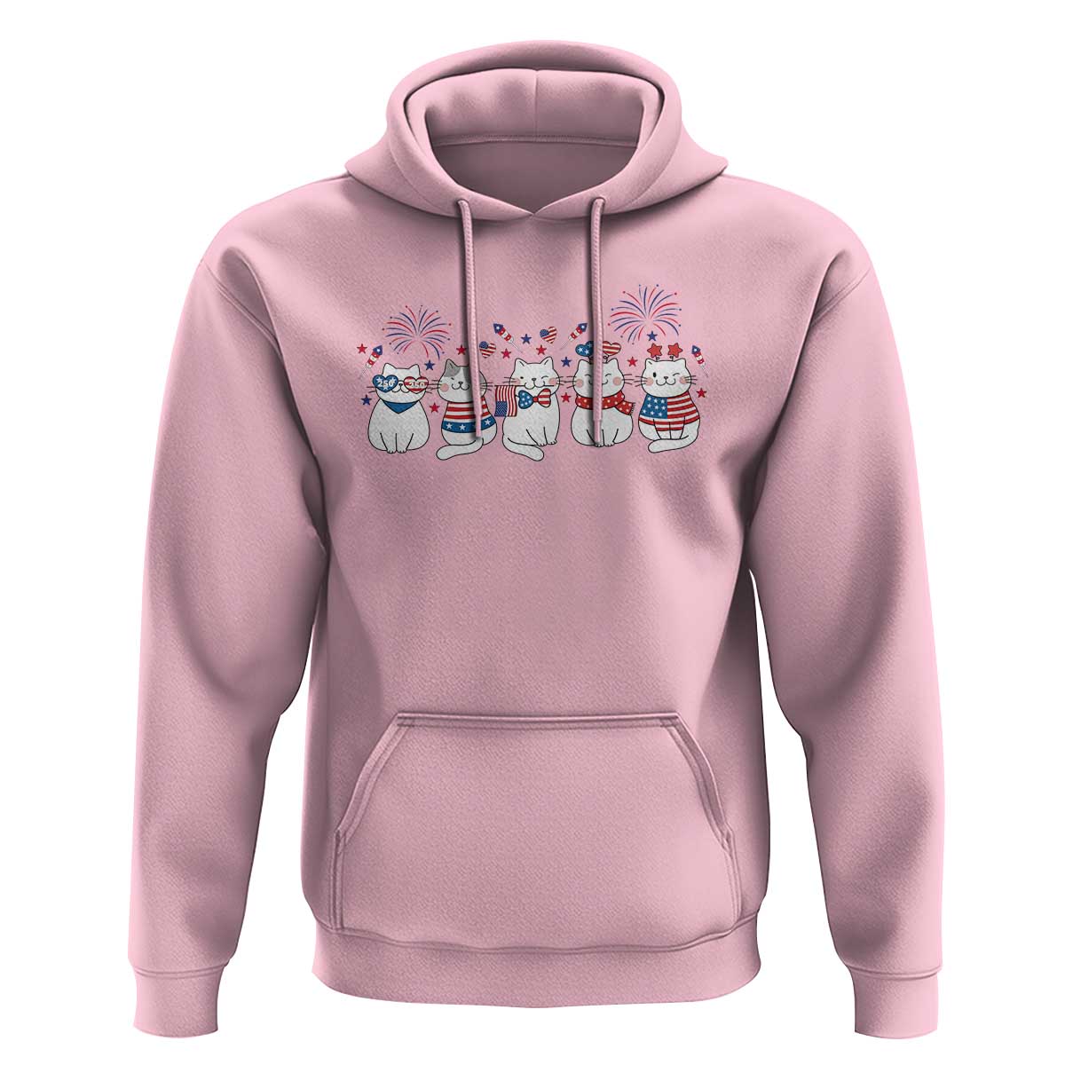 Patriotic Cat Lover Gift Hoodie America 250 Anniversary