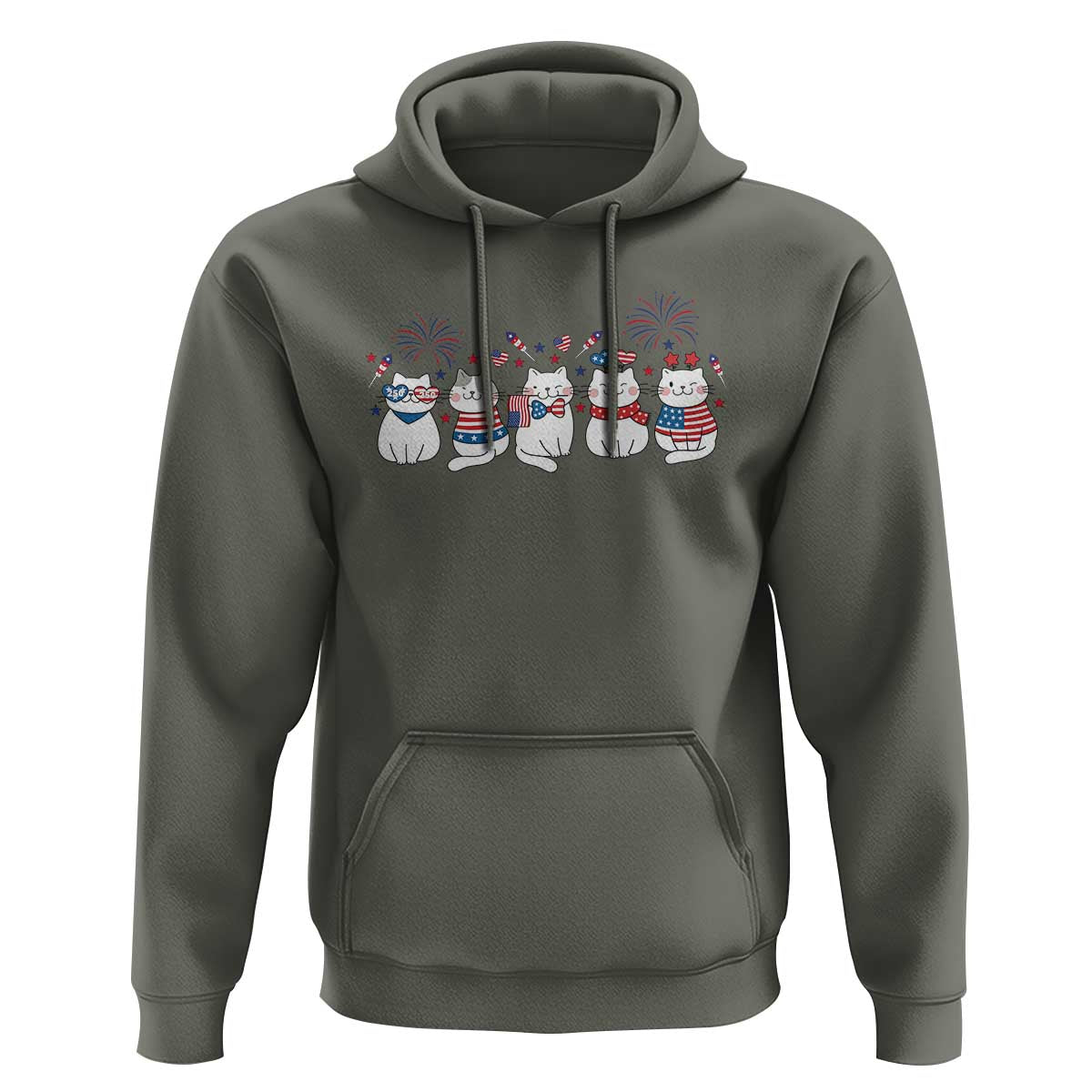 Patriotic Cat Lover Gift Hoodie America 250 Anniversary
