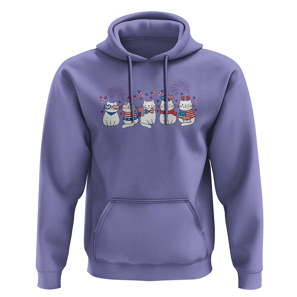 Patriotic Cat Lover Gift Hoodie America 250 Anniversary