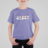 Patriotic Cat Lover Gift T Shirt For Kid America 250 Anniversary