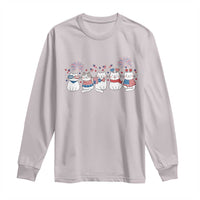 Patriotic Cat Lover Gift Long Sleeve Shirt America 250 Anniversary