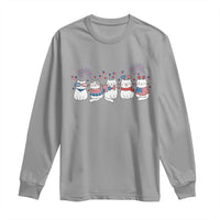 Patriotic Cat Lover Gift Long Sleeve Shirt America 250 Anniversary