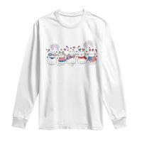 Patriotic Cat Lover Gift Long Sleeve Shirt America 250 Anniversary