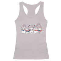 Patriotic Cat Lover Gift Racerback Tank Top America 250 Anniversary