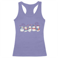 Patriotic Cat Lover Gift Racerback Tank Top America 250 Anniversary