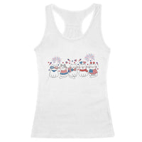 Patriotic Cat Lover Gift Racerback Tank Top America 250 Anniversary
