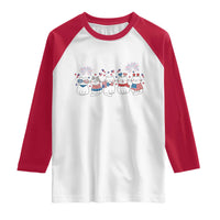 Patriotic Cat Lover Gift Raglan Shirt America 250 Anniversary
