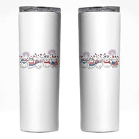 Patriotic Cat Lover Gift Skinny Tumbler America 250 Anniversary