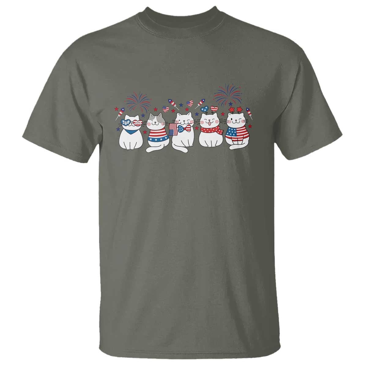 Patriotic Cat Lover Gift T Shirt America 250 Anniversary