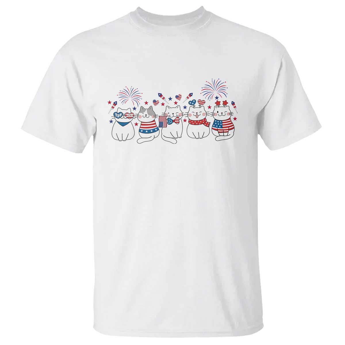 Patriotic Cat Lover Gift T Shirt America 250 Anniversary