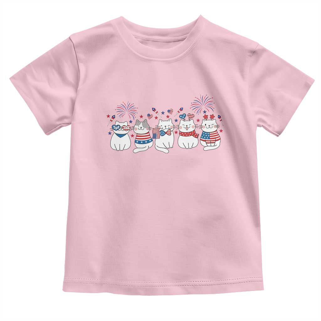 Patriotic Cat Lover Gift Toddler T Shirt America 250 Anniversary