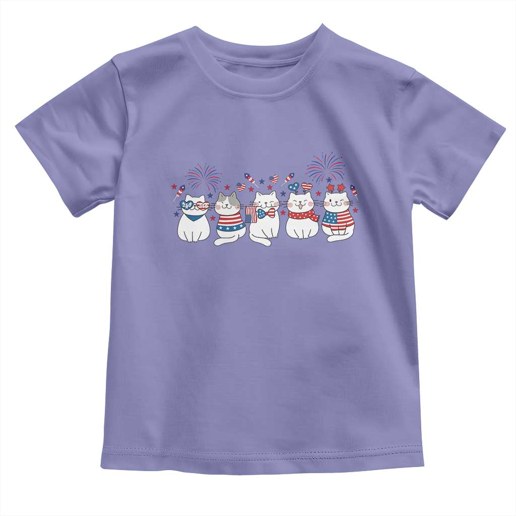 Patriotic Cat Lover Gift Toddler T Shirt America 250 Anniversary