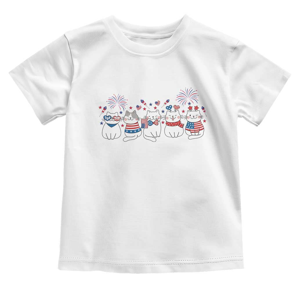 Patriotic Cat Lover Gift Toddler T Shirt America 250 Anniversary