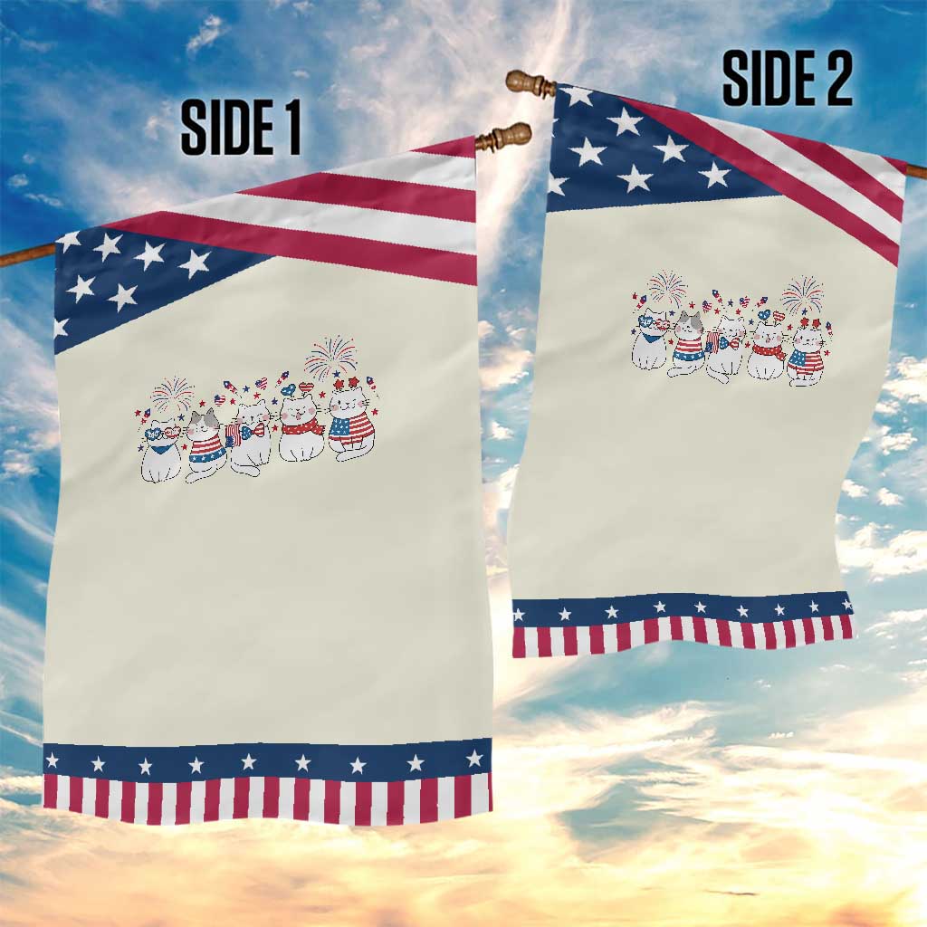 Patriotic Cat Lover Gift Garden Flag America 250 Anniversary
