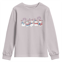 Patriotic Cat Lover Gift Youth Sweatshirt America 250 Anniversary