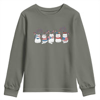 Patriotic Cat Lover Gift Youth Sweatshirt America 250 Anniversary