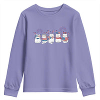 Patriotic Cat Lover Gift Youth Sweatshirt America 250 Anniversary