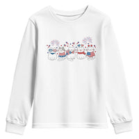 Patriotic Cat Lover Gift Youth Sweatshirt America 250 Anniversary
