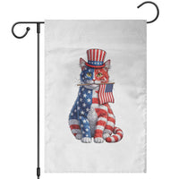 Proud American Cat Lover Garden Flag Patriotic Animal Lover Gift