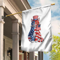 Proud American Cat Lover Garden Flag Patriotic Animal Lover Gift
