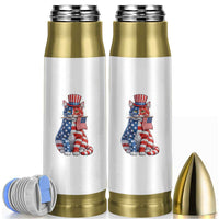 Proud American Cat Lover Bullet Tumbler Patriotic Animal Lover Gift