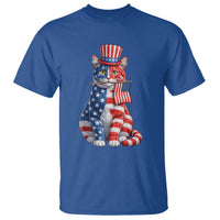 Proud American Cat Lover T Shirt Patriotic Animal Lover Gift