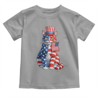 Proud American Cat Lover Toddler T Shirt Patriotic Animal Lover Gift