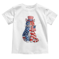 Proud American Cat Lover Toddler T Shirt Patriotic Animal Lover Gift