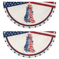 Proud American Cat Lover Patriotic Fan Flag Animal Lover Gift