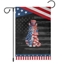 Proud American Cat Lover Garden Flag Patriotic Animal Lover Gift